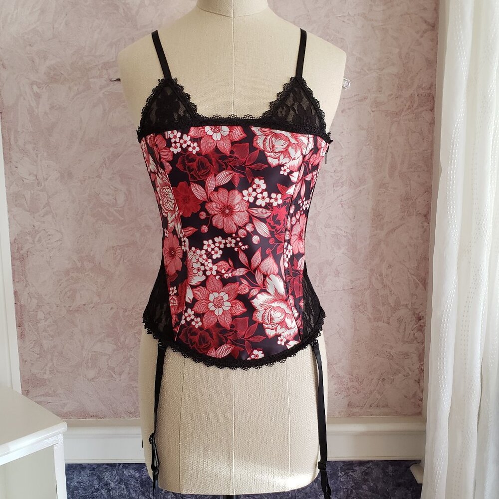 Adore Me Zoie floral corset XS 0-2 --NWOT